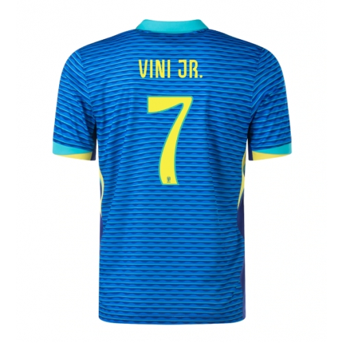 Brasile Vinicius Junior #7 Maglia Gara Trasferta Repliche Copa America 2024 Brasile Vinicius Junior #7 Maglia Gara Trasferta Repliche Copa America 2024